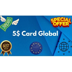 💵5$ Card Global🌎All Services/Subscriptions/Others✅⭐