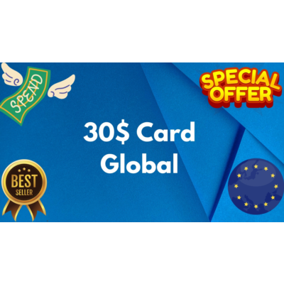 💵30$ Card Global🌎All Services/Subscriptions/Others✅