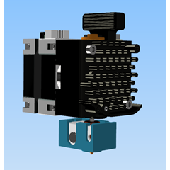 3D модель Директ экструдера  Trianglelab MATRIX LC Lite