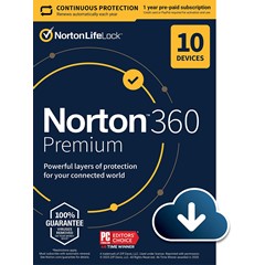 Norton 360 Premium  10 devices / 90 дней  (Global)