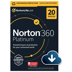 Norton 360 Platinum 20 devices / 1 год (Global)