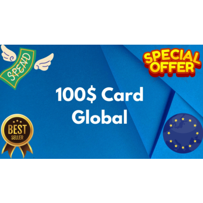 💵100$ Card Global🌎All Services/Subscriptions/Others✅