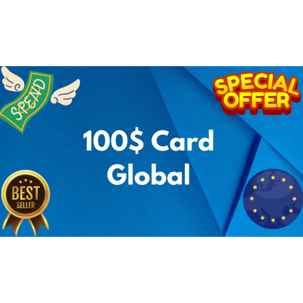 100$ Card Global All Services/Subscriptions/Others