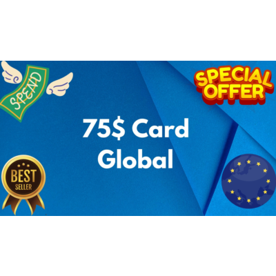 💵75$ Card Global🌎All Services/Subscriptions/Others✅