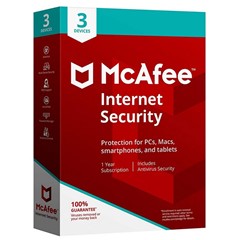 🔴MCAFEE INTERNET SECURITY 3 ПК 1 год