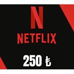 ПОДАРОЧНАЯ КАРТА NETFLIX НА 250 TL ЛИР ТУРЦИЯ