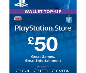 Playstation Network PSN £50 (UK)