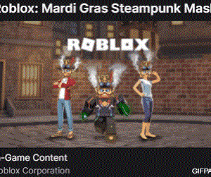Обложка Roblox: Mardi Gras Steampunk Mask 🔑 Drop #4