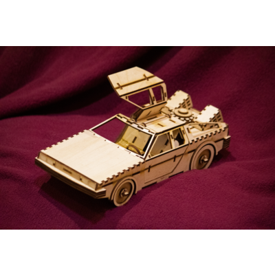 DeLorean DMC-12 макет для лазерной резки DXF SVG CDR AI