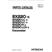 HITACHI EX220-5 КАТАЛОГ ЗАПЧАСТЕЙ ЭКСКАВАТОР