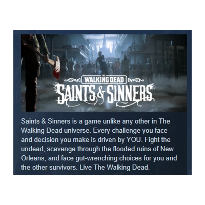 The Walking Dead: Saints & Sinners Standard Edition АВТОДОСТАВКА STEAM GLOBAL МГН