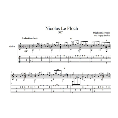 Nicolas Le Floch - OST (Стефан Муша) для гитары