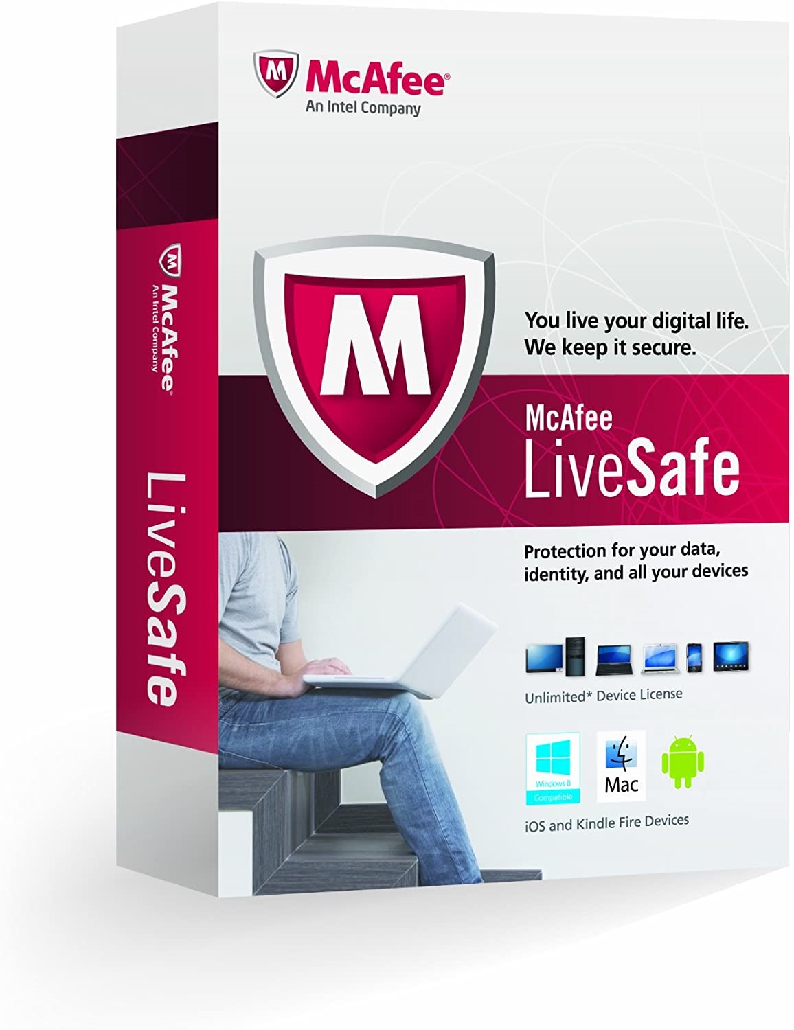 Антивирусы 1 год. Макафи антивирус. Антивирус MCAFEE LIVESAFE. MCAFEE LIVESAFE 2013. MCAFEE LIVESAFE логотип.