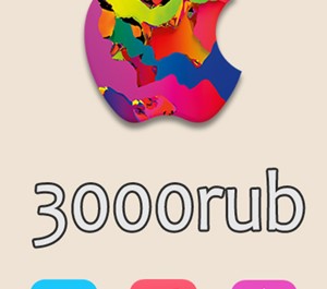 Обложка Подарочная карта iTunes 3000 рублей (код AppStore 3000)