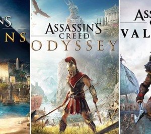 Обложка Assassin`s Creed Bundle:VALHALLA,ODYSSEY,ORIGINS XBOX🔑