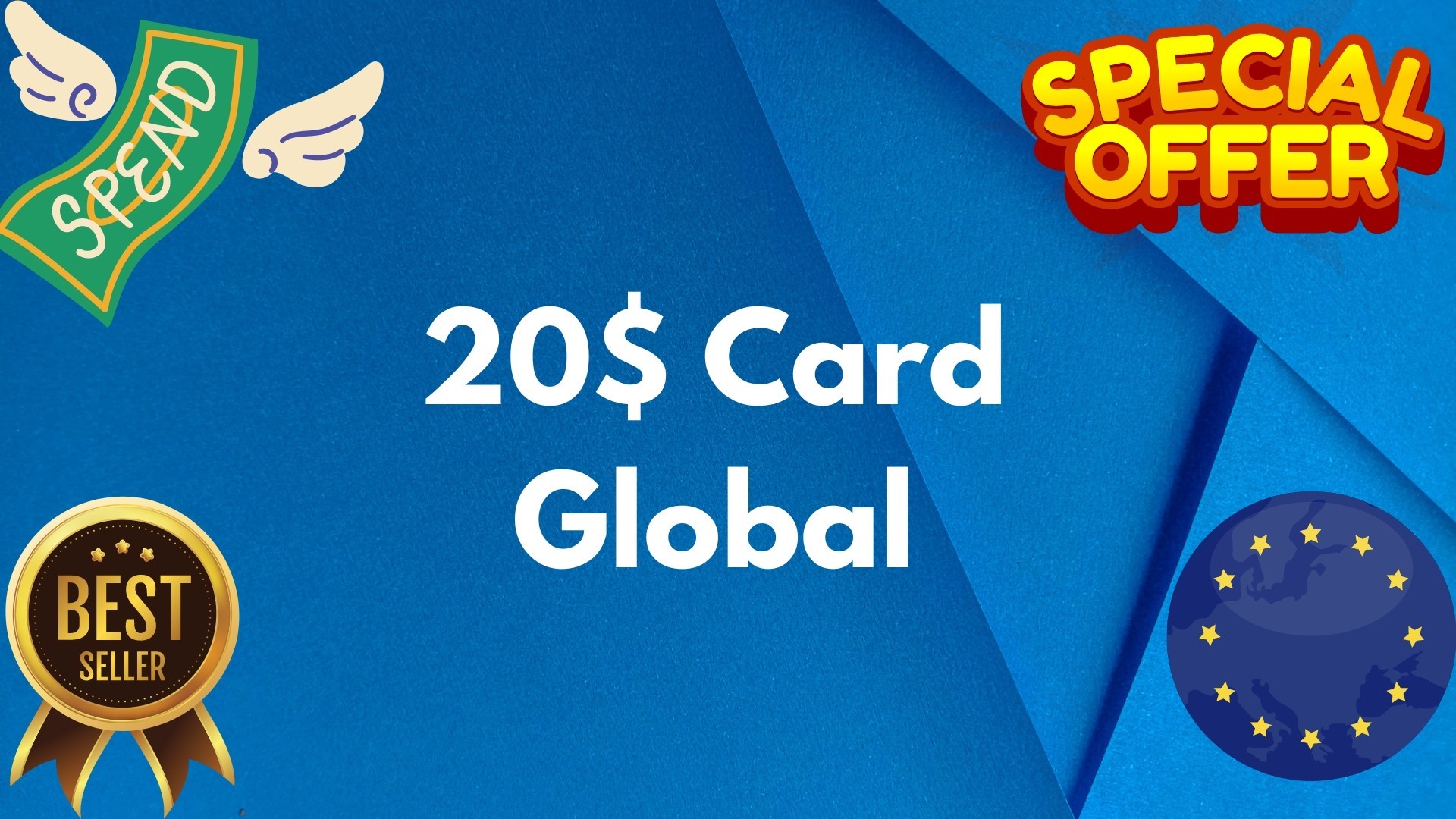 💵20$ Card Global🌎All Services/Subscriptions/Others✅