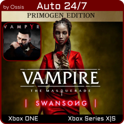 24/7 XBOX Vampire The Masquerade Swansong PRIMOGEN EDITION, Vampyr