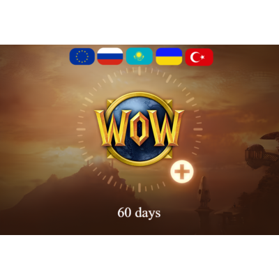🔑WoW WORLD OF WARCRAFT 60 ДНЕЙ TIME CARD EU/RU+CLASSIC