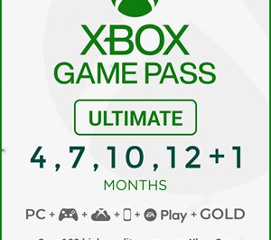 Обложка XBOX Game Pass Ultimate 4,7,10,12 месяцев для любой у