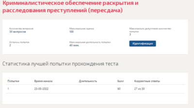 Криминалистическое обеспечение раскрытия.Тест Синергия