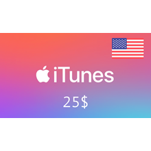 iTunes 🔥 Gift Card -  25$ 🇺🇸(USA) [Без комиссии]
