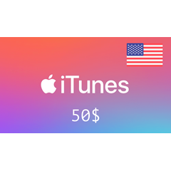 iTunes 🔥 Gift Card -  50$ 🇺🇸(USA) [Без комиссии]