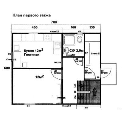 Проект каркасного дома для самостоятельного монтажа