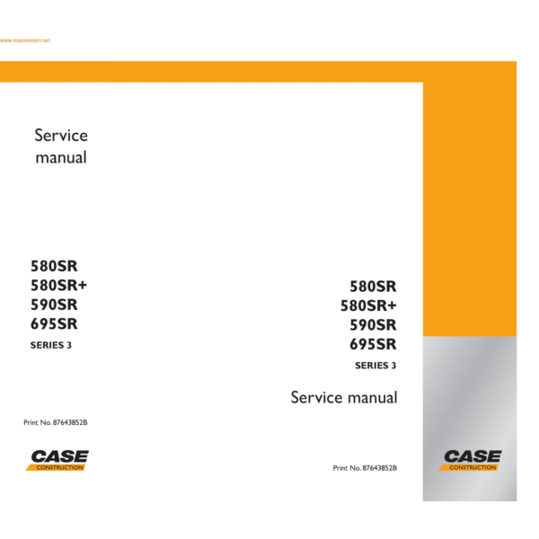 CASE 580/590/695 Service manual