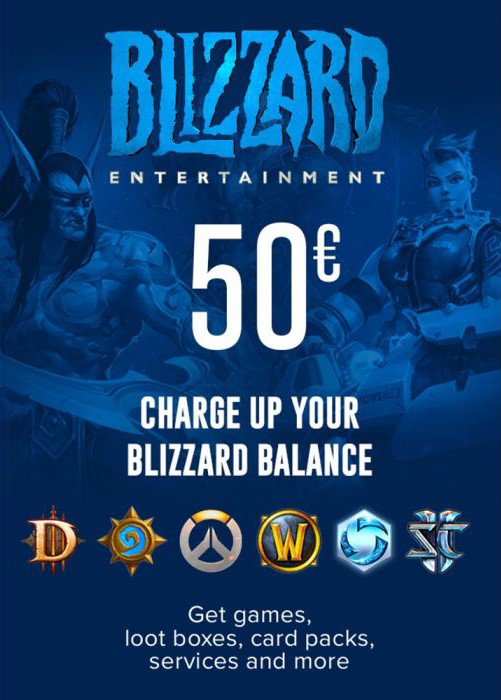 Скриншот 🌠 Blizzard Подарочная карта Battle.net 50€ (EU)  :3