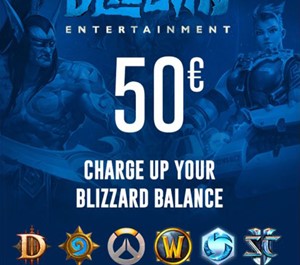 Обложка 🌠 Blizzard Подарочная карта Battle.net 50€ (EU)  :3