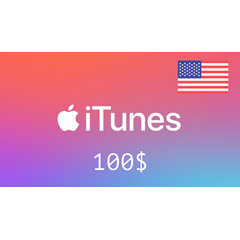 iTunes 🔥 Gift Card - 100$ 🇺🇸(USA) [Без комиссии]