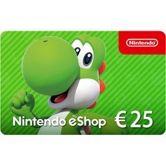 🎁 КАРТА ОПЛАТЫ NINTENDO ESHOP — 25 EUR [EU] | СКИДКИ