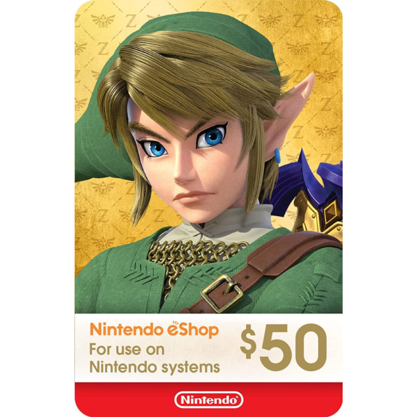 КАРТА ОПЛАТЫ NINTENDO ESHOP — 50 USD [USA]
