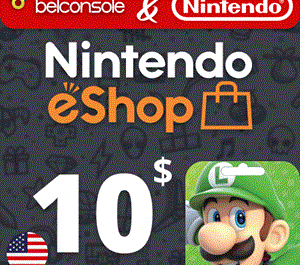 Обложка 🔶Nintendo eShop 10 $ [ Официальная Карта ] США (US)