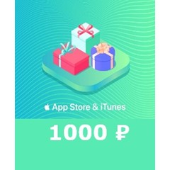 1000 руб App Store iTunes Cертификат пополнения RUS ₽