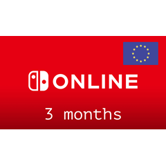 ✅Nintendo Switch Online🔥Gift Card -3 месяца 🇪🇺(EU)