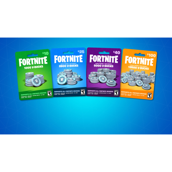 Fortnite — 1000-2800-5000-13500 V-Bucks