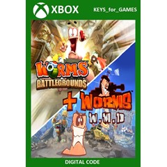 ✅🔑Worms Battlegrounds + Worms W.M.D XBOX ONE/X|S🔑КЛЮЧ