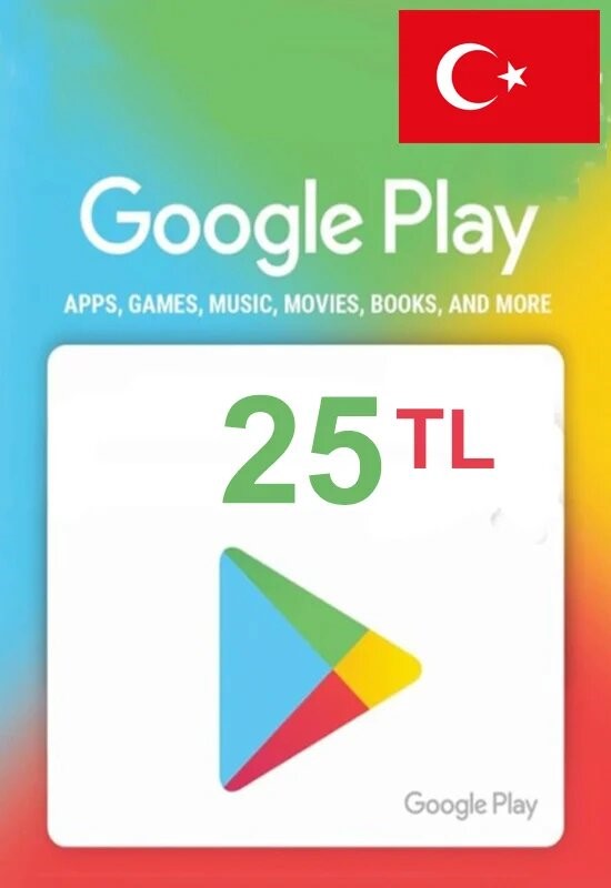 Скриншот Google Play gift card 25TL(Турция)