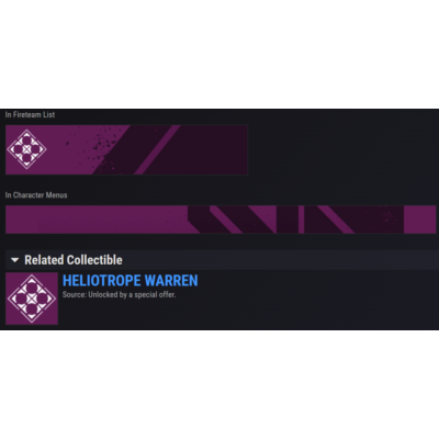 Destiny 2 эмблема - ГЕЛИОТРОПНОЕ СПЛЕТЕНИЕ