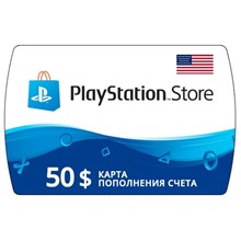 ⏹ Playstation Network (PSN) 50$ США 🇺🇸 🛒 - irongamers.ru