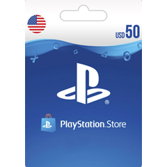 PLAYSTATION NETWORK CARD 50$ USD ✅(USA REGION)🎮