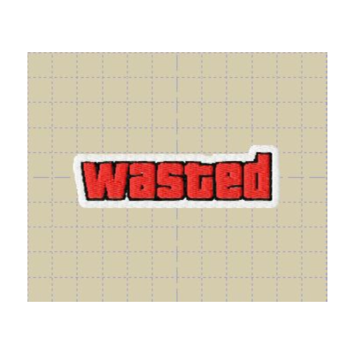 Дизайн машинной вышивки "Wasted"