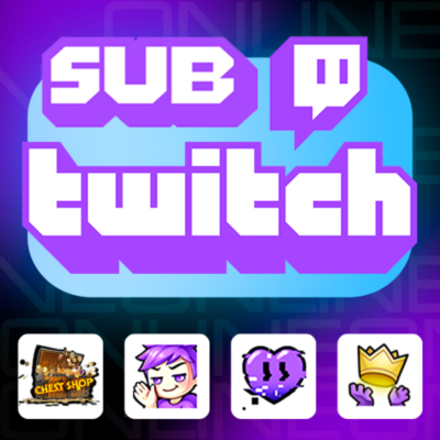 🔮TWITCH SUB | ПОДАРОЧНАЯ ПОДПИСКА | 1-3 УР. | 1 МЕС.🔮