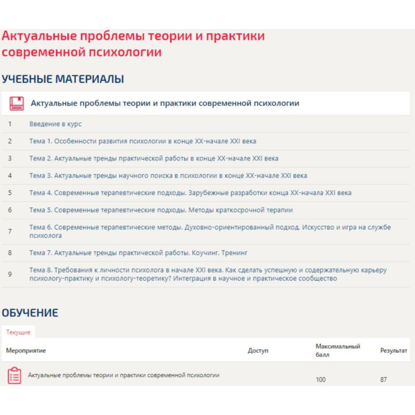 Актуальные проблемы теории и практики соврем. психологи