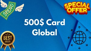 Обложка 💵500$ Card Global🌎All Services/Subscriptions/Others✅