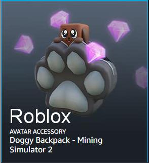 Скриншот Roblox🔑: Doggy Backpack - Mining Simulat 2 Drop #7⭐️