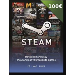 ✅ Подарочная карта Steam Wallet - €100 EUR (регион ЕС