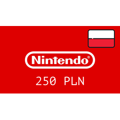 ✅Nintendo🔥Gift Card-250 PLN 🇵🇱 (Польша) Без комиссии