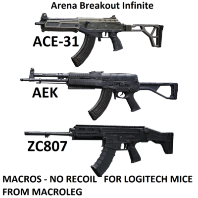 Arena Breakout Infinite. Скрипты для logitech. Пак 1 - только для Steam версии